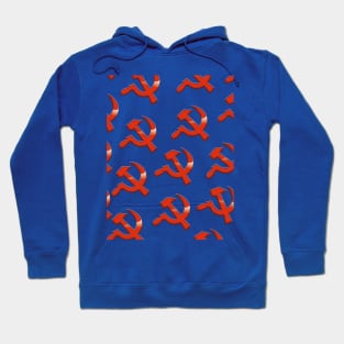 Soviet hammer and sickle pattern Hoodie